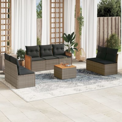 Garden set with cushions, 8...