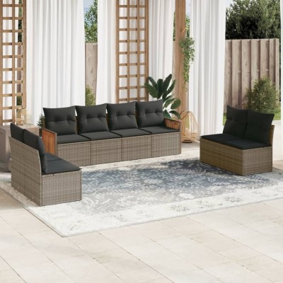 Garden set with cushions, 8...