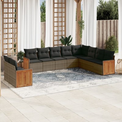 Garden set with cushions,...