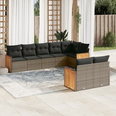 Garden set with cushions, 8...
