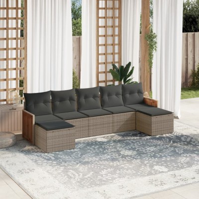 Sofa set with cushions, 7...