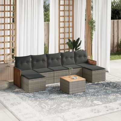Garden set with cushions, 8...