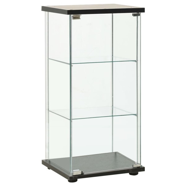 Cabinet for things, black, tempered glass