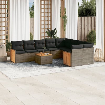 Garden set with cushions,...