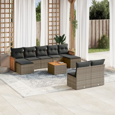 Garden set with cushions,...
