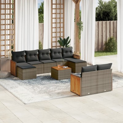 Garden set with cushions,...
