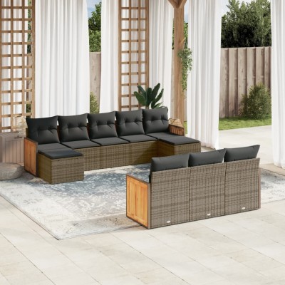 Garden set with cushions,...