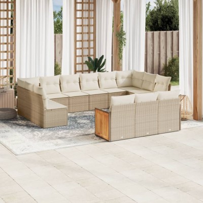 Sofa set with cushions, 13...