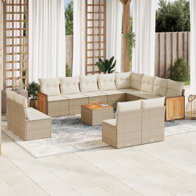 Sofa set with cushions, 13...