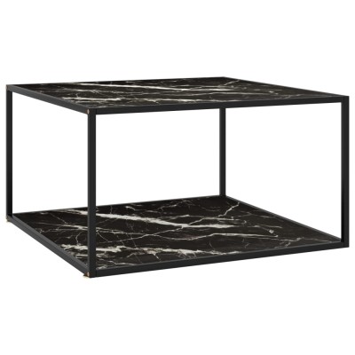 Coffee table with black...