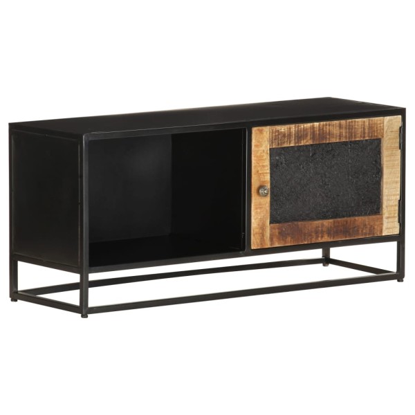 TV cabinet, 90x30x40cm, untreated mango wood