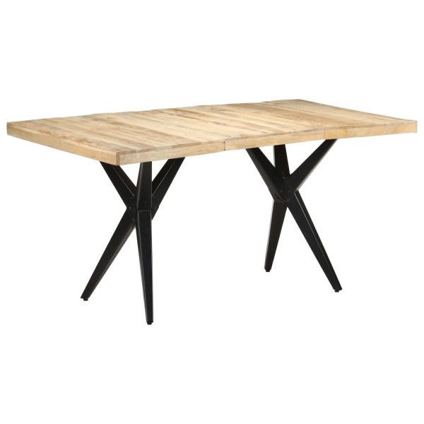 Dining table, 160x80x76cm, untreated mango wood