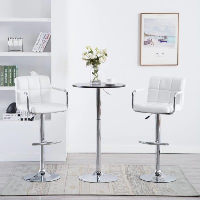 Bar stools, 2 pcs., white,...