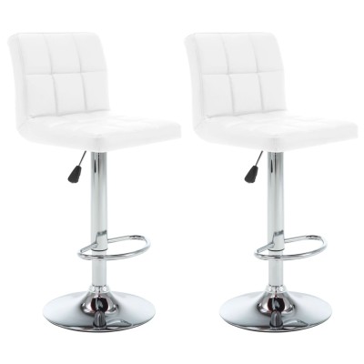Bar stools, 2 pcs., white,...