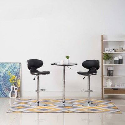 Bar stools, 2 pcs., black...