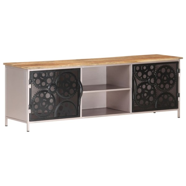 TV cabinet, 120x30x40cm, untreated mango wood