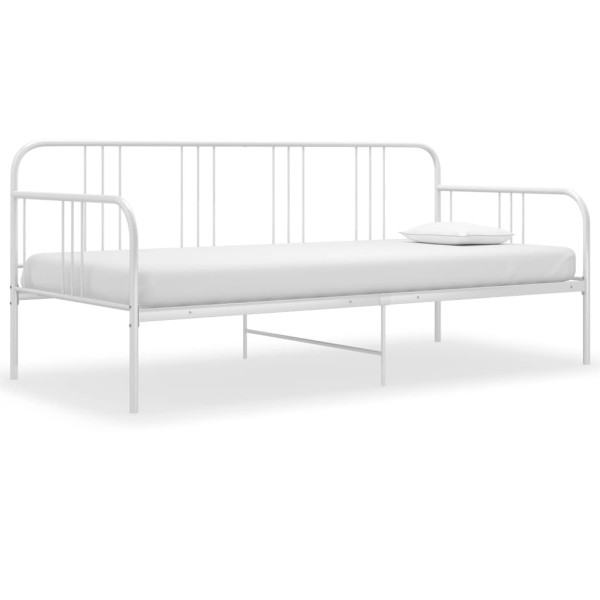 Sofa-bed frame, white, 90x200cm, metal