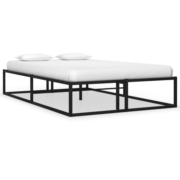 Bed frame, black, 120x200cm, metal