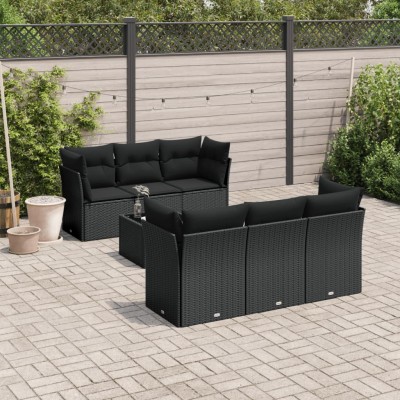 Sofa set with cushions, 7...