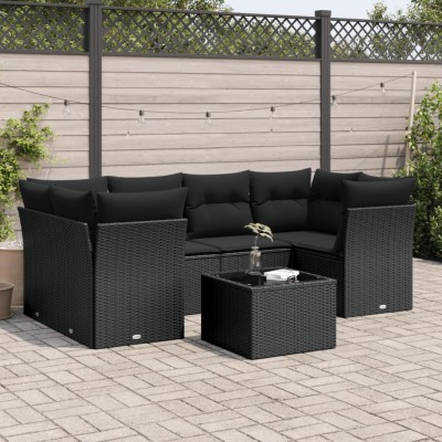 Sofa set with cushions, 7...