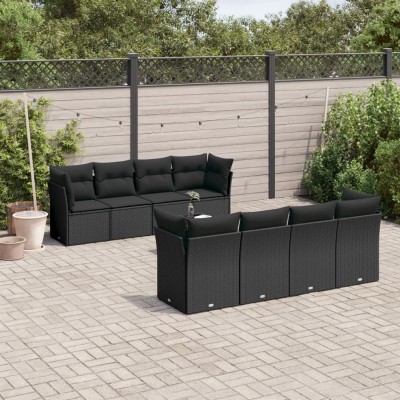 Garden set with cushions, 9...