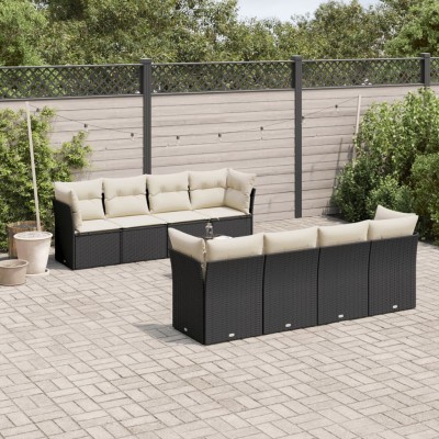 Garden set with cushions, 9...
