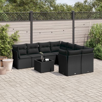 Garden set with cushions, 9...