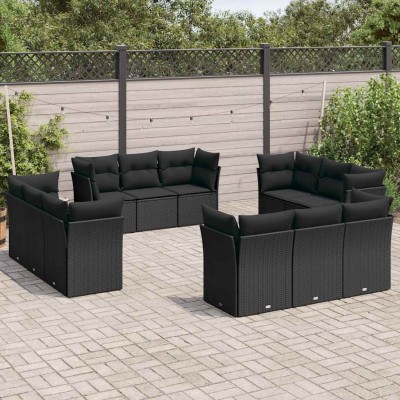 Sofa set with cushions, 12...