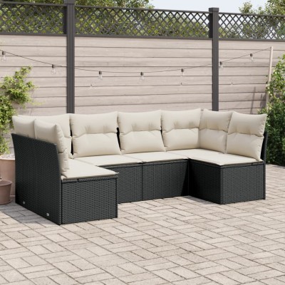 Sofa set with cushions, 6...