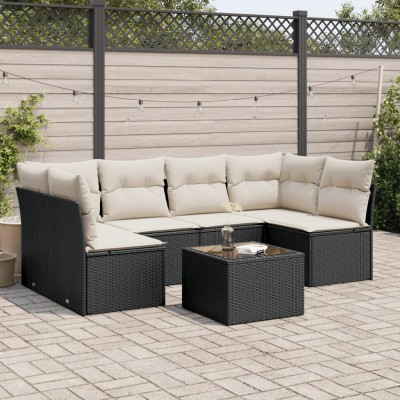 Sofa set with cushions, 7...