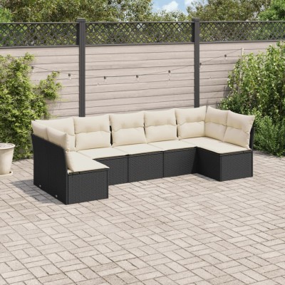 Sofa set with cushions, 7...