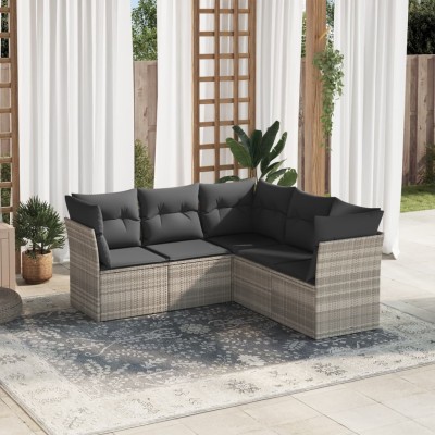 Sofa set with cushions, 5...