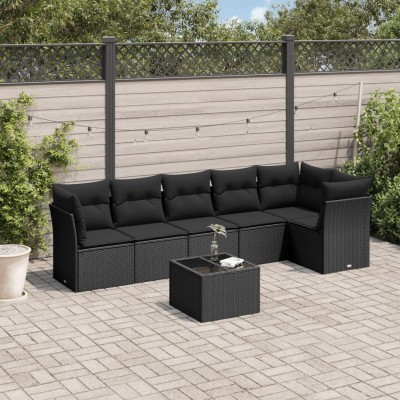 Sofa set with cushions, 7...