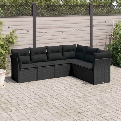 Sofa set with cushions, 6...