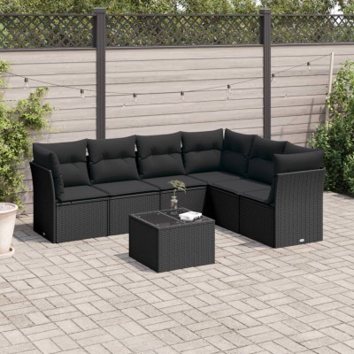 Sofa set with cushions, 7...
