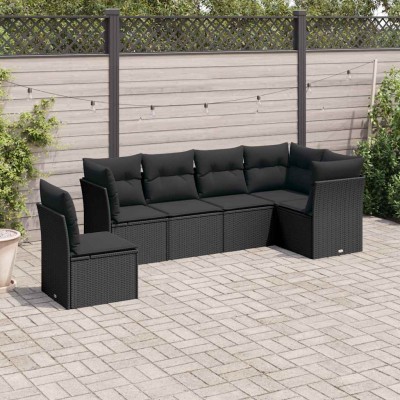Sofa set with cushions, 6...