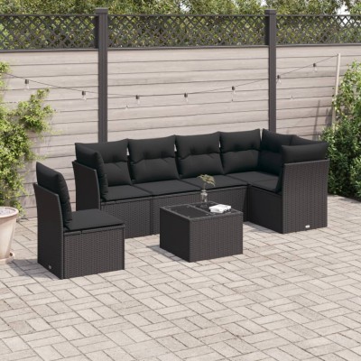 Sofa set with cushions, 7...