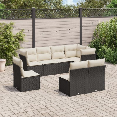 Sofa set with cushions, 8...