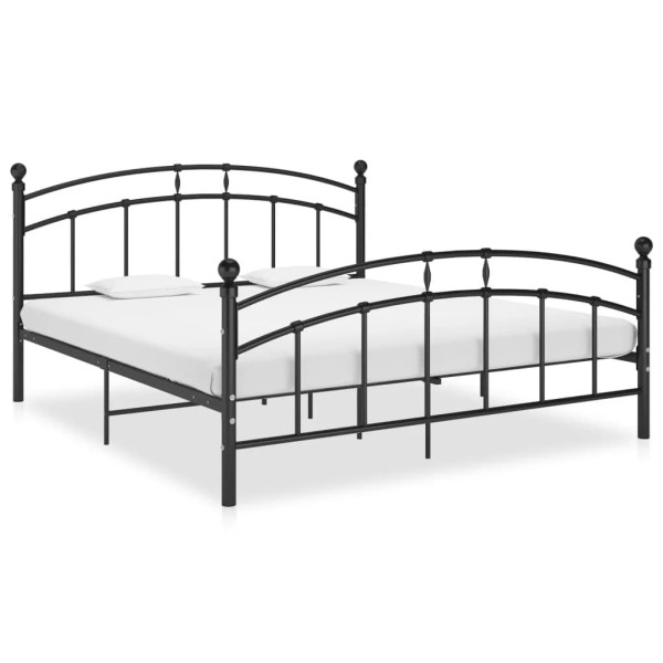 Bed frame, black, 160x200cm, metal