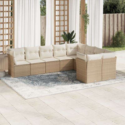 Garden set with cushions, 9...