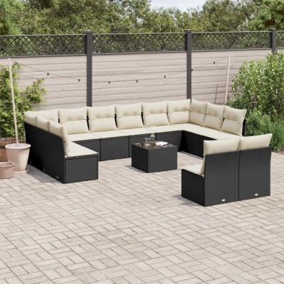 Sofa set with cushions, 13...
