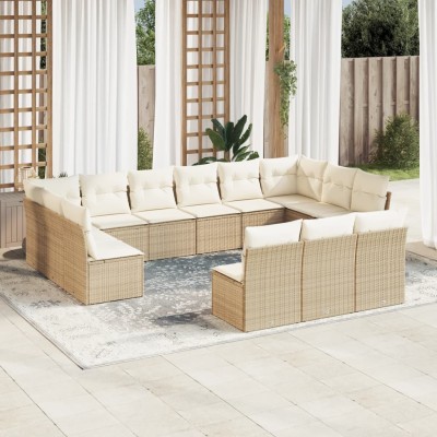 Sofa set with cushions, 13...