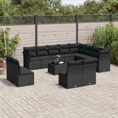 Sofa set with cushions, 13...