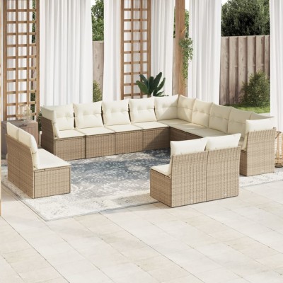 Sofa set with cushions, 13...