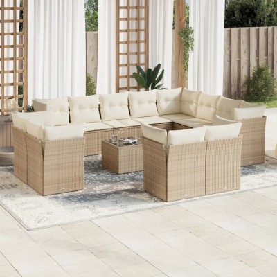 Sofa set with cushions, 13...