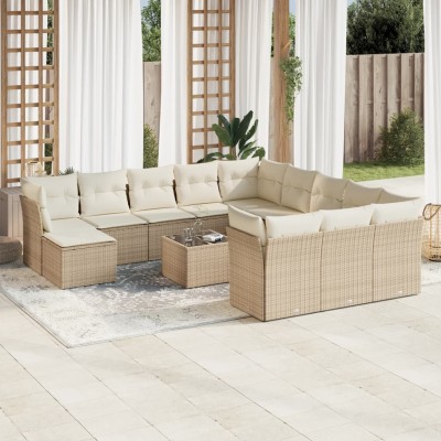 Sofa set with cushions, 13...