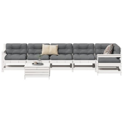 Garden sofa set, white, 7...