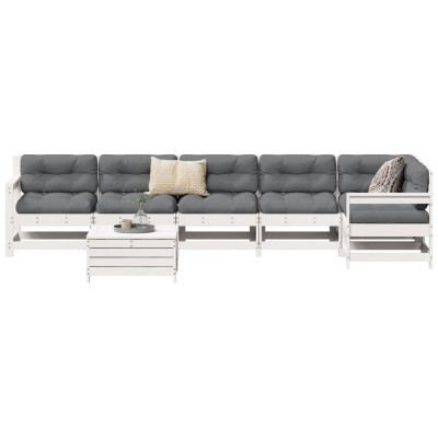 Garden sofa set, white, 7...