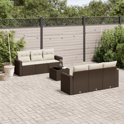 Sofa set with cushions, 7...