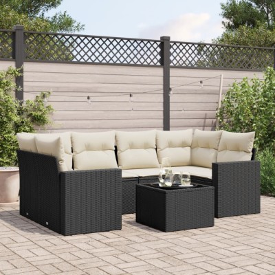 Sofa set with cushions, 7...